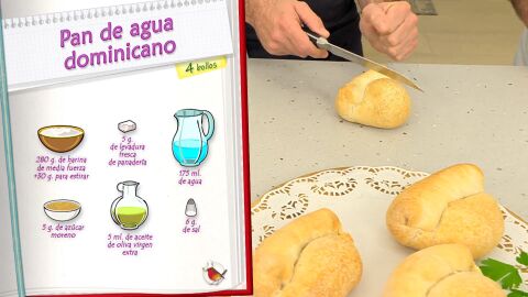 Ingredientes Pan de agua dominicano