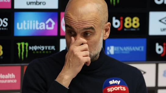 Pep Guardiola, en rueda de prensa Pep Guardiola, en rueda de prensa
