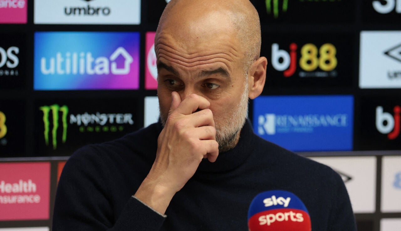 Pep Guardiola, en rueda de prensa