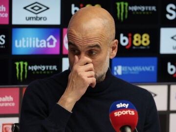 Pep Guardiola, en rueda de prensa