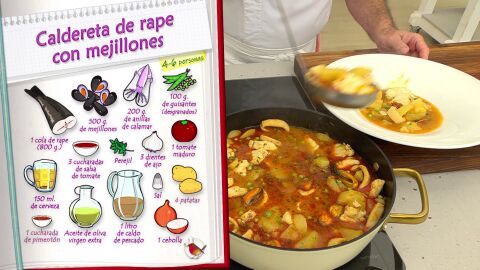 Ingredientes Caldereta de rape con mejillones