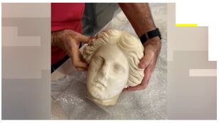 Encuentran un busto en Alicante.