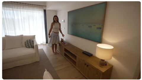 El salón de la casa de Menorca de Laura Escanes