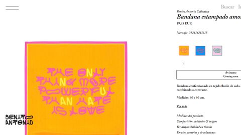 Pañuelo de la nueva colección de Bad Bunny para Zara