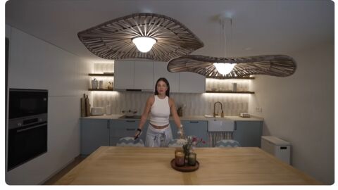 Cocina-comedor de la casa de Menorca de Laura Escanes