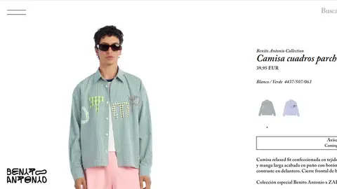 Camisa de la nueva colección de Bad Bunny para Zara Camisa de la nueva colección de Bad Bunny para Zara