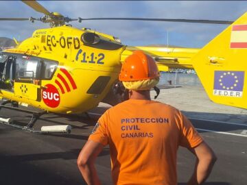 El helic&oacute;ptero que ha evacuado al menor