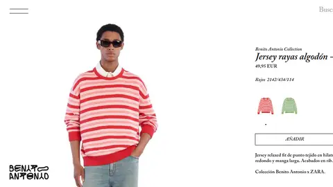 Jersey de la nueva colección de Bad Bunny para Zara Jersey de la nueva colección de Bad Bunny para Zara