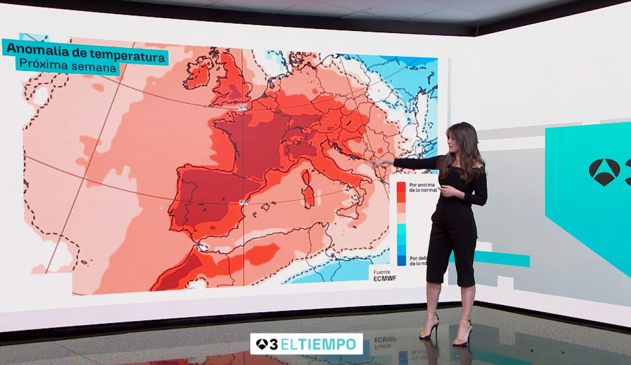 Imagen de Mercedes Mart&iacute;n presentando el tiempo.