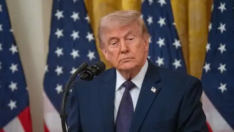Federal Reserve Swearing-in Ceremony in Washington 22 May 2026, US, Washington: Donald Trump, President of the United States, reacts after the swearing-in ceremony of new Federal Reserve Chairman Kevin Warsh (not pictured) in the East Room of the White House. Photo: Andrew Leyden/ZUMA Press Wire/dpa Andrew Leyden/ZUMA Press Wire/dp / DPA 22/05/2026 ONLY FOR USE IN SPAIN