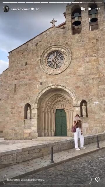 Sara Carbonero posando en Galicia 