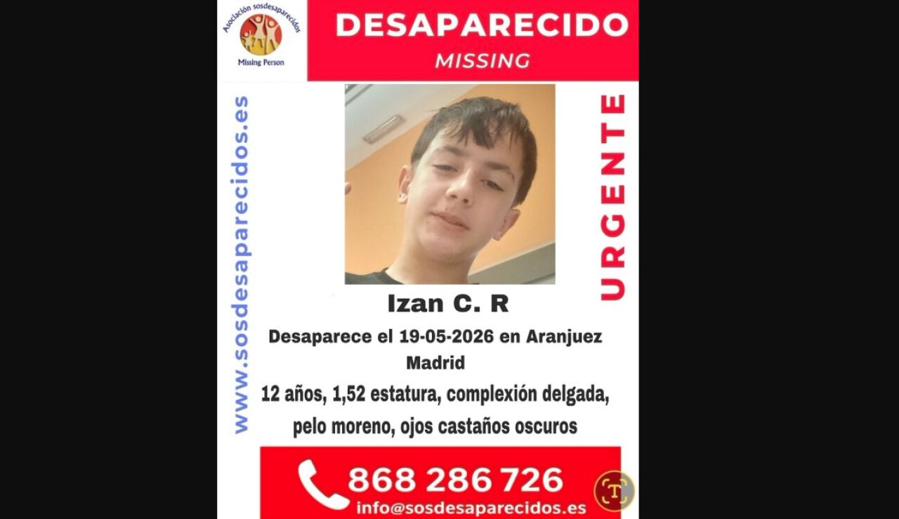 El menor de 12 a&ntilde;os desaparecido en Aranjuez
