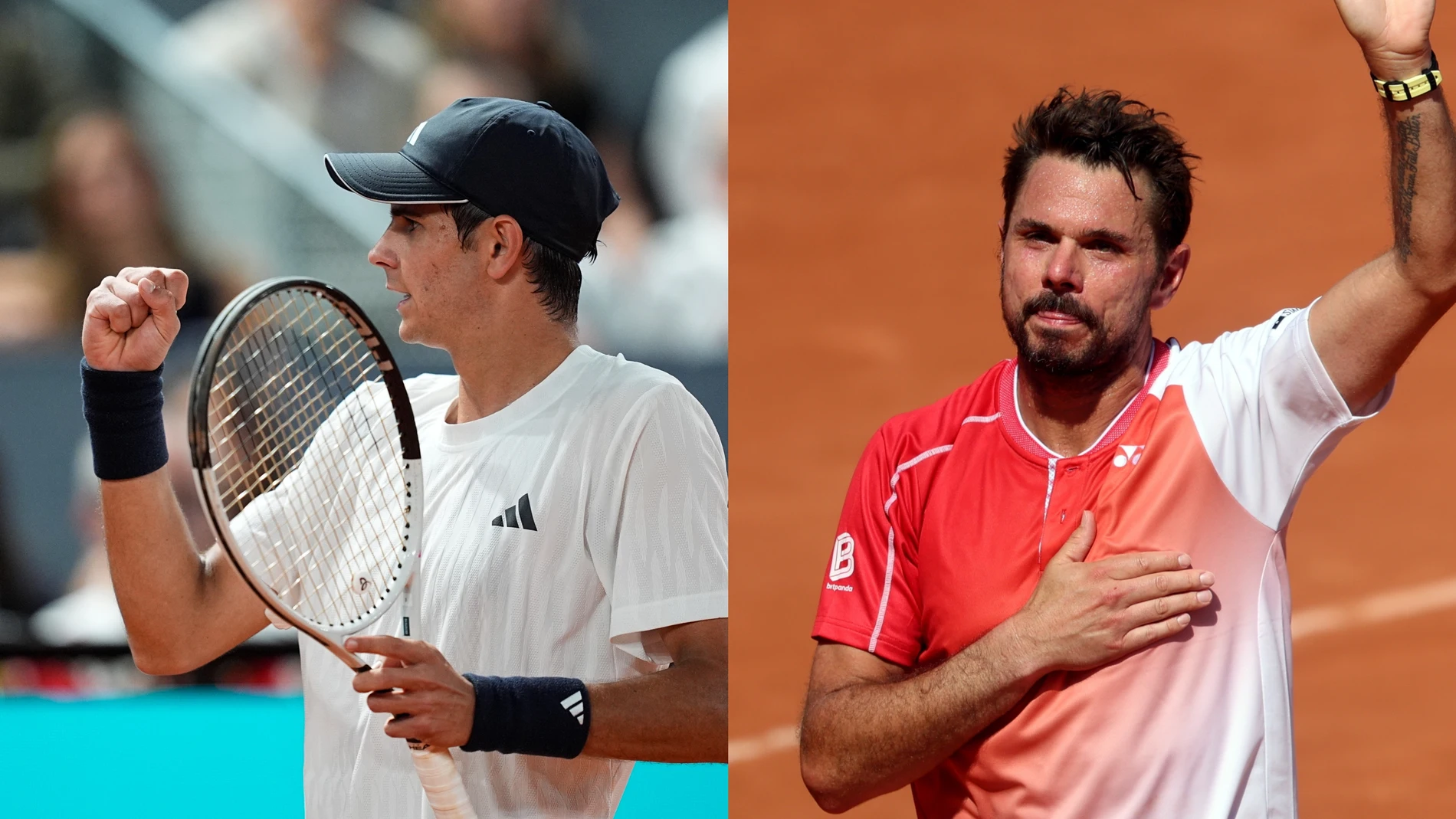 Rafa Jódar y Stan Wawrinka Rafa Jódar y Stan Wawrinka