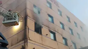 Incendio en un hotel de Málaga
