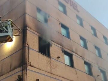 Incendio en un hotel de M&aacute;laga