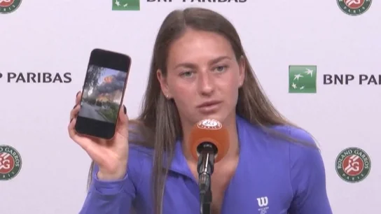 La tenista Kostyuk muestra el ataque cercano a su casa La tenista Kostyuk muestra el ataque cercano a su casa