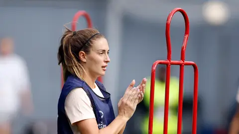 Alexia Putellas, durante el entrenamiento en el Estadio Ullevaal de Oslo Alexia Putellas, durante el entrenamiento en el Estadio Ullevaal de Oslo