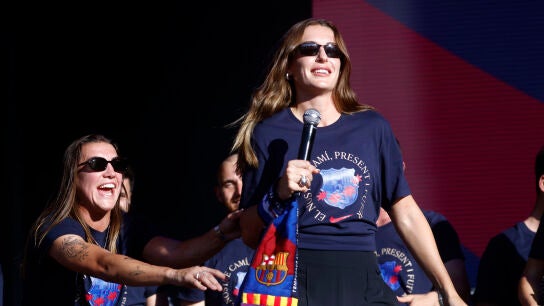Alexia Putellas, en las celebraciones del pasado domingo en Barcelona
