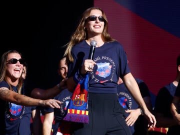 Alexia Putellas, en las celebraciones del pasado domingo en Barcelona
