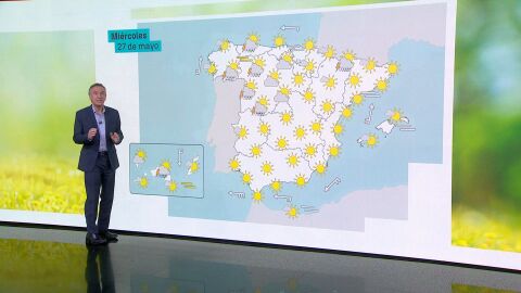 La previsi&oacute;n del tiempo 27 de mayo