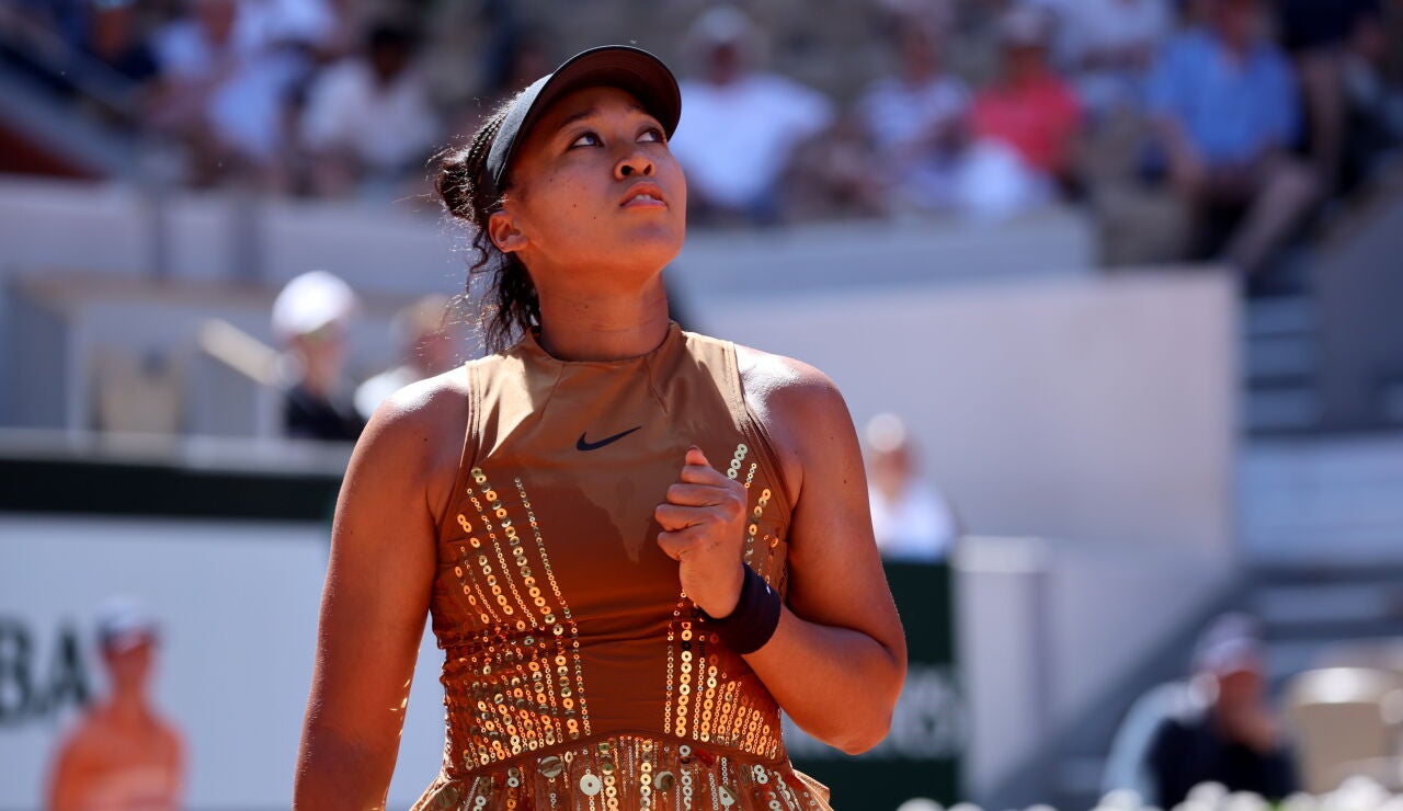 Naomi Osaka, en su estreno en Roland Garros