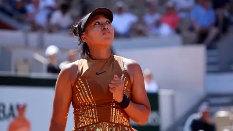 Naomi Osaka, en su estreno en Roland Garros Naomi Osaka, en su estreno en Roland Garros