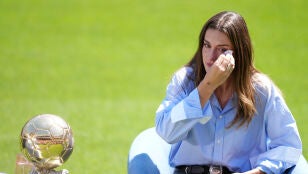 Alexia Putellas, emocionada en su despedida del Bar&ccedil;a