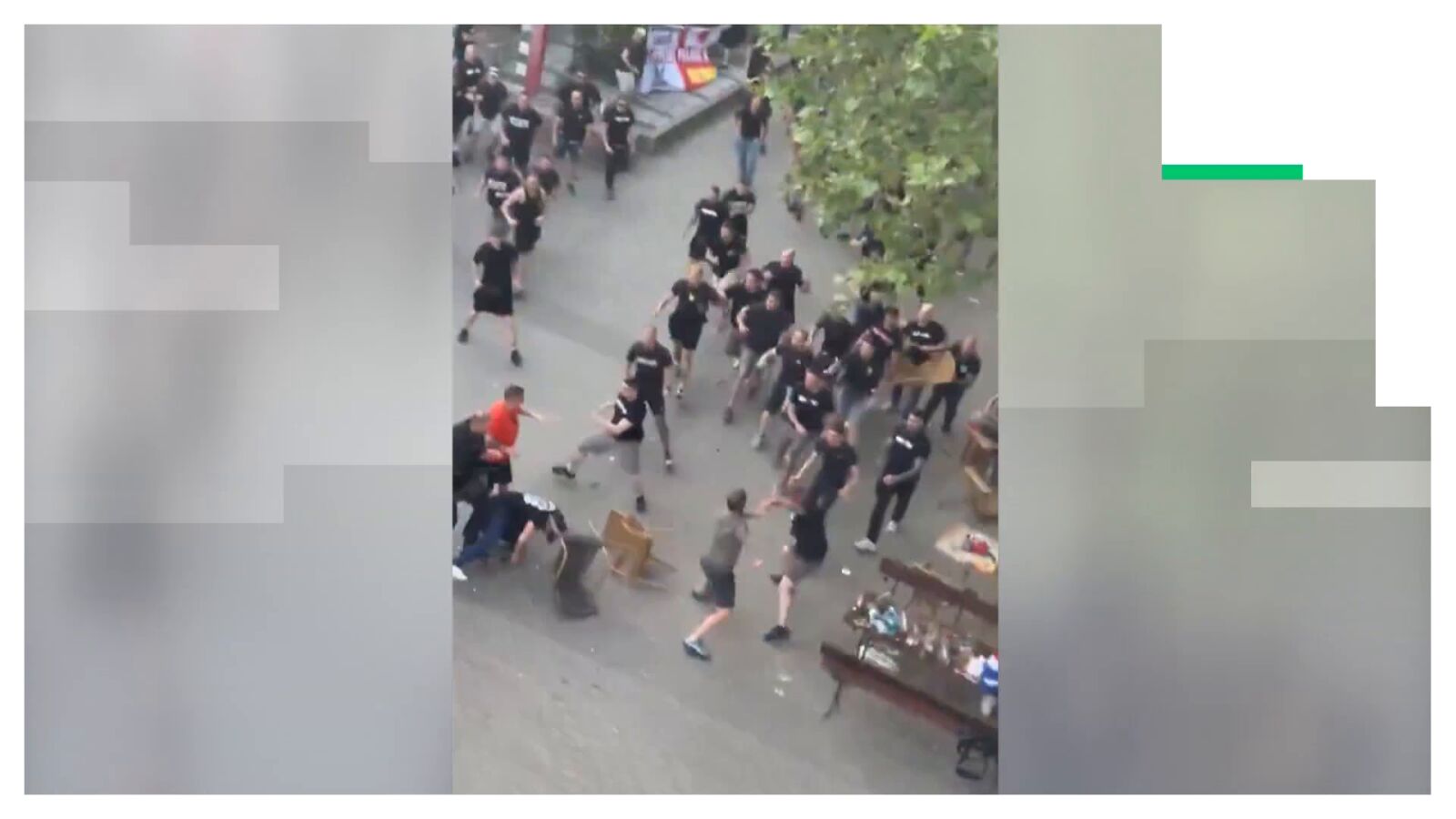 Dos detenidos tras los disturbios y altercados entre radicales del Rayo Vallecano y el Crystal Palace en Leipzig