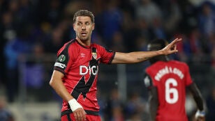 Florian Lejeune, en un partido de la Conference League