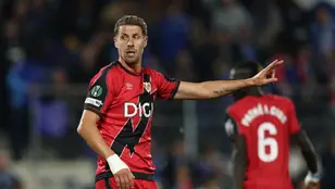 Florian Lejeune, en un partido de la Conference League