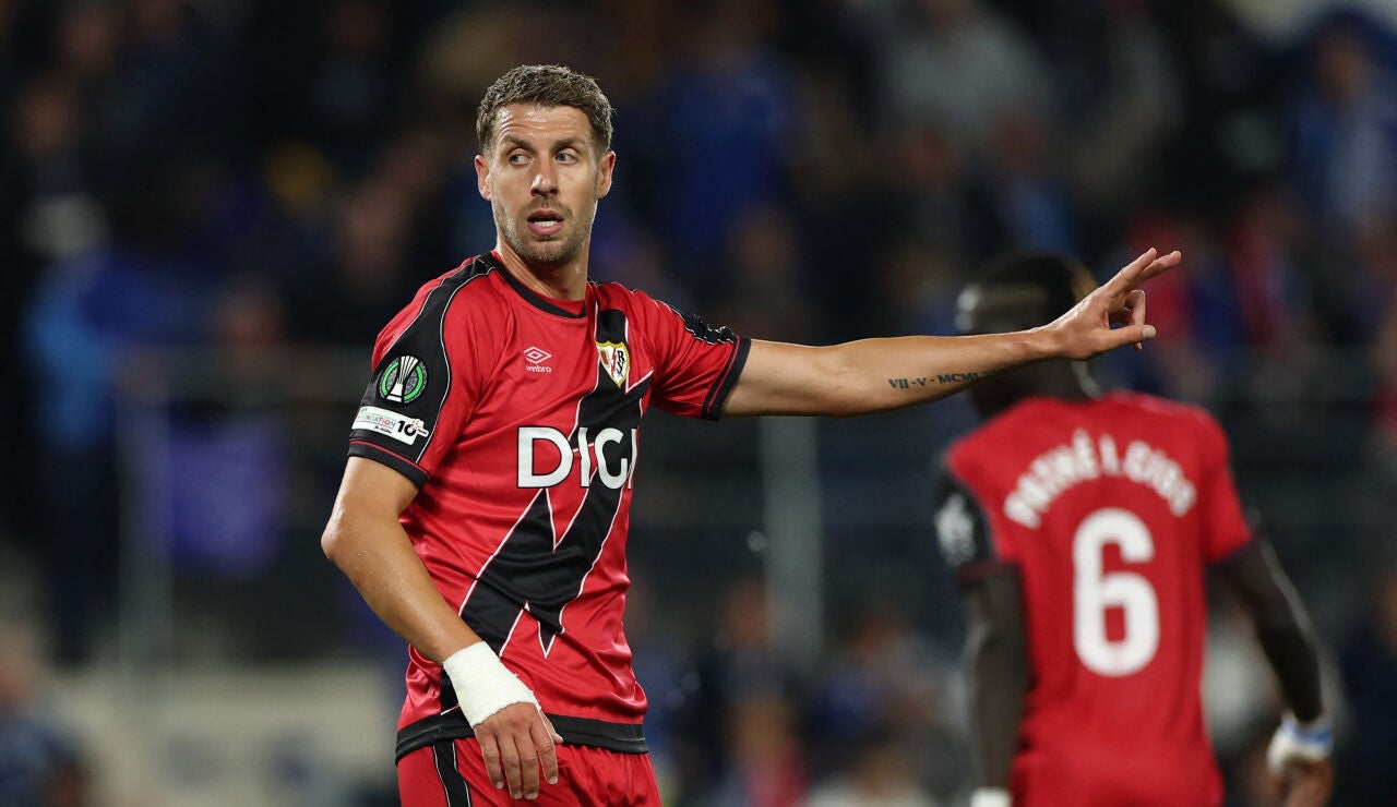 Florian Lejeune, en un partido de la Conference League
