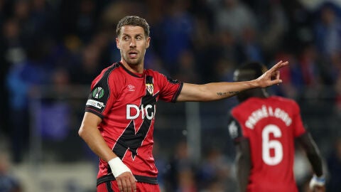 Florian Lejeune, en un partido de la Conference League