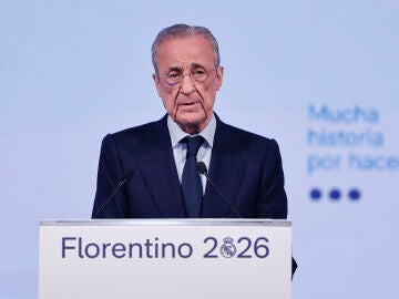 Florentino P&eacute;rez, en la presentaci&oacute;n de su candidatura