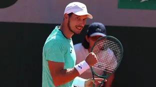 Pablo Carreño celebra un punto ante Thanasi Kokkinakis Pablo Carreño celebra un punto ante Thanasi Kokkinakis