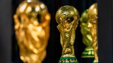 El trofeo de la Copa del Mundo en Toronto