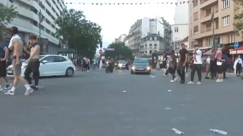 Disturbios por la final de la Champions en París Disturbios por la final de la Champions en París