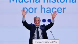 Florentino Pérez en la presentación de su candidatura Florentino Pérez en la presentación de su candidatura