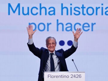 Florentino P&eacute;rez en la presentaci&oacute;n de su candidatura