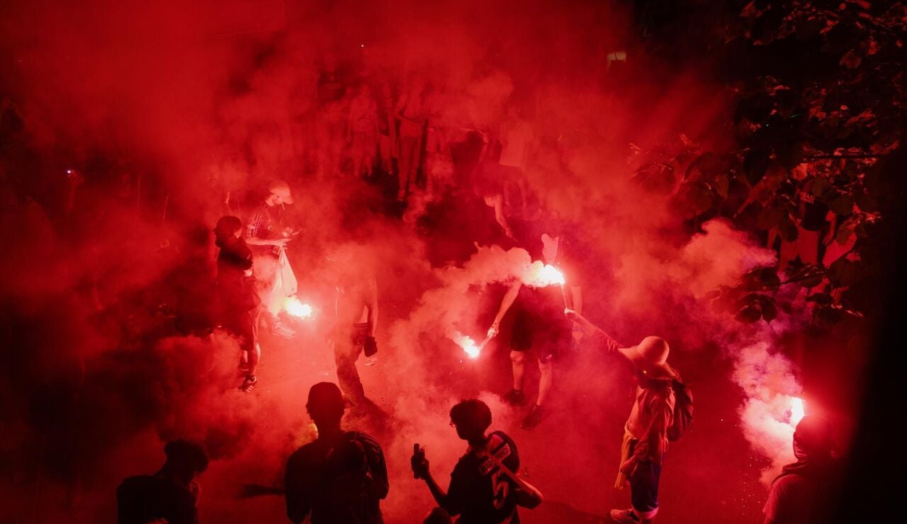 Disturbios tras la segunda Champions del PSG 