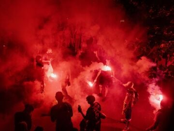 Disturbios tras la segunda Champions del PSG Disturbios tras la segunda Champions del PSG