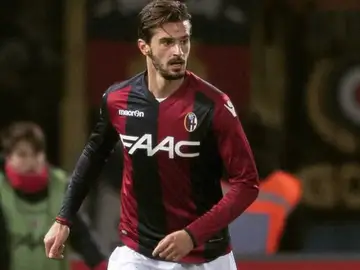 Marios Ikonomou vistiendo la camiseta del Bolonia Marios Ikonomou vistiendo la camiseta del Bolonia