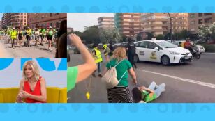 Susanna Griso sorprendida por la "brutal agresi&oacute;n" de un polic&iacute;a a una manifestante