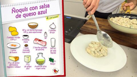 Ingredientes Ñoquis con salsa de queso azul