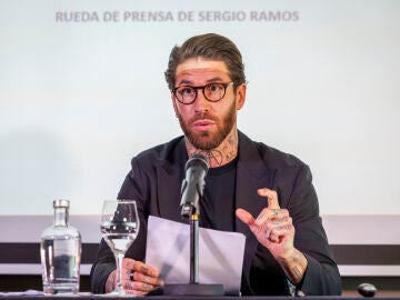 Sergio Ramos, en la rueda de prensa ofrecida este lunes en Sevilla
