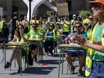 Protesta de los profesores en Valencia