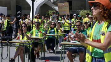 Protesta de los profesores en Valencia