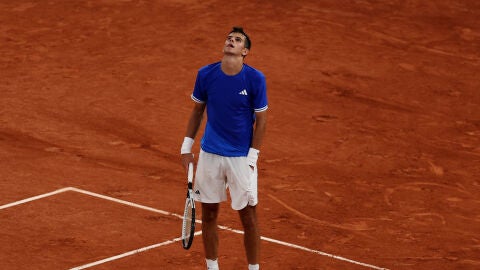 Rafa J&oacute;dar, en su partido ante Alexander Zverev
