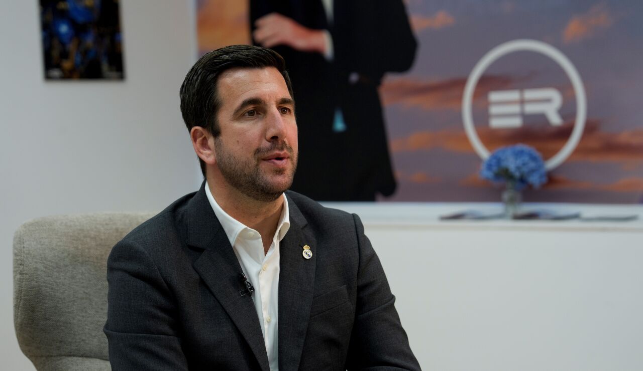 Enrique Riquelme, en su sede electoral en el centro de Madrid