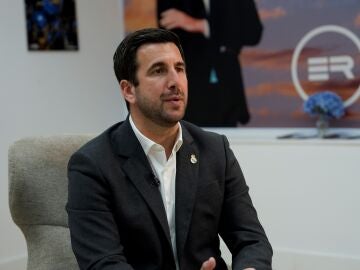 Enrique Riquelme, en su sede electoral en el centro de Madrid