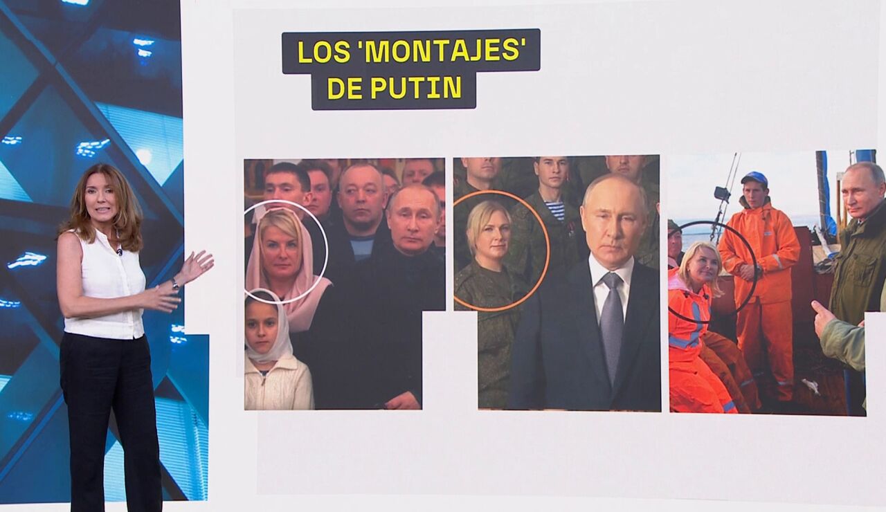 Imagen de los 'montajes' de Putin